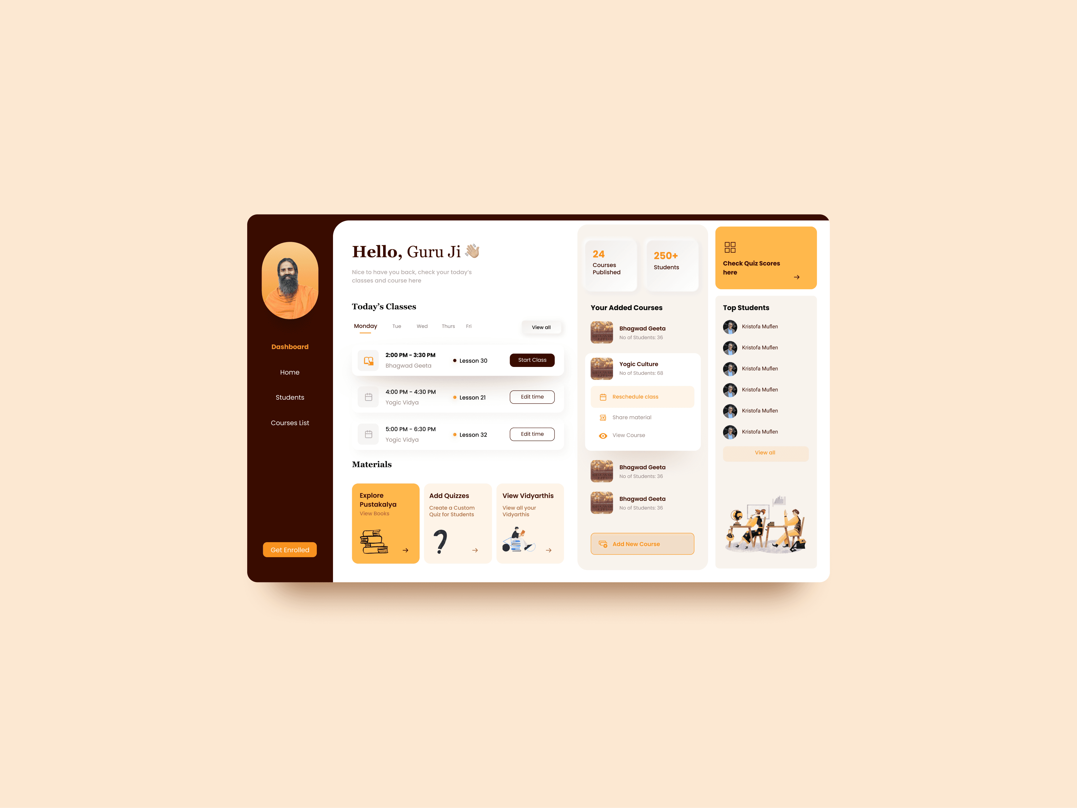 Learning Platform screen 4