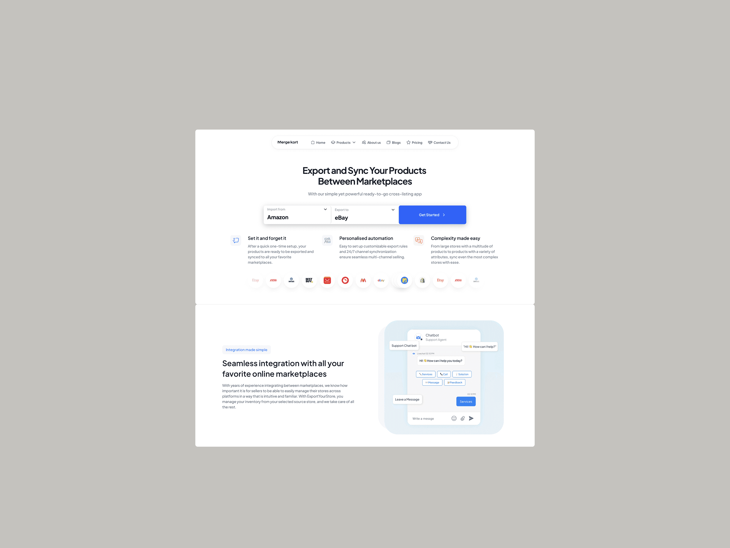 MergeKart screen 1
