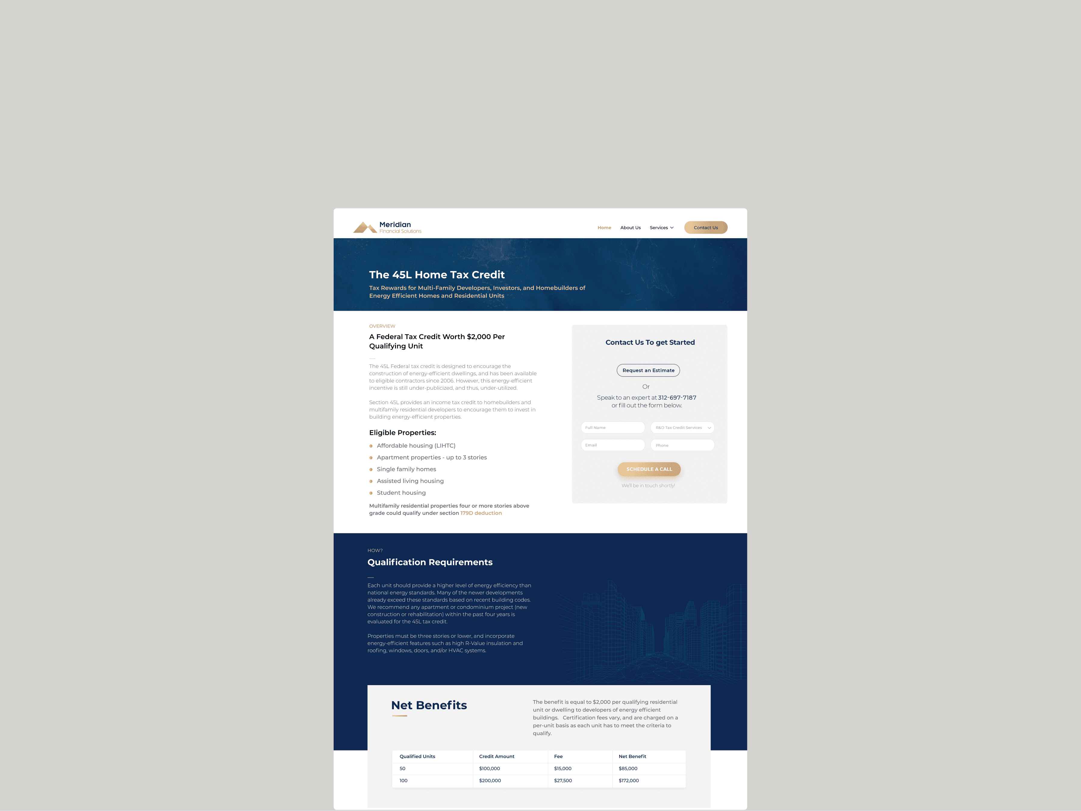 Meridian Finance screen 2